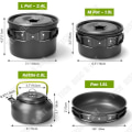 Miniatyrbillede 2 af 4: TD® Picnic pander og gryder SETS Anvendelse til flere personer Teapot sæt Køkkengrej