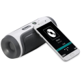 Miniatyrbillede 2 af 4: Trådløs bærbar Bluetooth-højttaler - HØJ-TEK & VELVÆRE - 360° surround-lyd - Grå grå