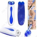 Miniatyrbillede 3 af 4: TD® wizzit-3332 Multifunktionel Dame Elektrisk Hårsuger Trimmer Elektrisk Hårsuger Blå Med Manicure Sæt