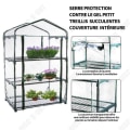 Pikkukuva 3 / 4: TD PVC-puutarhaterassi lämmityshuone 69x49x126cm puutarhatarvikkeet kukka miniatuuri usealla tasolla