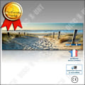 Miniatyrbillede 4 af 4: "Stillleben Tabelau - TEKNISK RABAT - Ocean Strand - Moderne Tryk - 30x90cm"