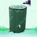 Miniatyrbillede 2 af 5: Regnvandsopsamling Opbevaringsfad til udendørs have Foldbar multifunktionel spand i PVC Regnvandsopsamling 750L