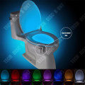 Miniatyrbillede 2 af 4: TD® Toiletlampe natlys led bevægelsessensor til toilet farveskift belysning skål variabel sort mørke