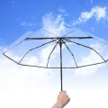 Miniatyrbillede 3 af 4: Transparent automatisk paraply TD® Diameter 98cm Design sammenklappelig Ramme af høj kvalitet