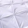 Miniatyrbild 4 av 4: sängset 220x240 vit vuxen polyester säng för två personer tredelad set modernt mönster inredning sovrum Vit