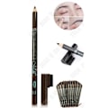 Miniatyrbillede 2 af 4: TD® Crayon Noir til Øjne og Læber med Øjenbrynsbørste - Kosmetik, Makeup - Intensiv Sort