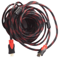 Miniatyrbillede 1 af 4: TD® HDMI-kabel på 20 meter TV-data HD-kabel 3D guldpladeret forbindelse 24K tilslutning til computer version 1.4 dedikeret TV-kabel