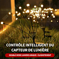 Miniatyrbillede 3 af 4: TD® Vandtæt solcellelampe, LED solcellelampe egnet til have, gård, plæne, udendørs belysning, nat scene, dobbeltmodus gadelampe
