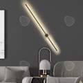 Miniatyrbillede 4 af 4: CONFO® Spejl foran LED-båndlys stue moderne minimalistisk kreativ nordisk linje lampe sengelampe