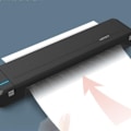 Miniatyrbillede 3 af 4: TD™ Trådløs Bluetooth bærbar termisk printer til studenteropgaver, A4 papir, trådløs bærbar med lithiumbatteri, sort