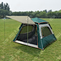 Miniatyrbillede 2 af 4: TD® Telt med rund dør, dobbelt lag, bærbar, fuldautomatisk camping, camping, picnic, myggefrit
