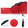 Miniatyrbillede 3 af 4: TD® Dobbel automatisk foldbar regnslag paraply til kvinder mænd ti tremmer bil forretning paraplyer mænd regn kvinder gave parasol