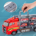 Miniatyrbild 4 av 4: TD® Barnleksaksbil modell 2-3 år gammal babysimuleringsbehållare legering bil pojkdräkt 6 bilar