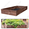 Pikkukuva 1 / 4: TDPots ulkokukkien puutarhaulkoilupotentti neliönmuotoinen, raskasta kyllästettyä puuta 120x100x27cm Esivalmisteet, helppo koota