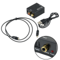 Miniatyrbild 2 av 4: Toslink Digital Optical Converter Adapter Coax till Analog L/R RCA Adapter + Kabel