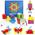 Pikkukuva 1 / 4: Puuhapeli Montessori puusta lapsille - TD® - Tangram - Eläimet - 155 kappaletta