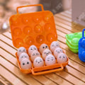 Miniatyrbillede 4 af 4: TD® Eggekasse med 12 rum Stødabsorberende opbevaringsboks til bærbare ægplader