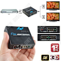 Miniatyrbild 1 av 4: TD® HDMI Splitter 2 Portar 1x2 med 1 Input 2 Output 1080p Full HD HDCP- convertissuer tv - HDMI splitter med videoportar