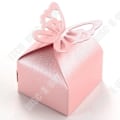 Miniatyrbild 3 av 4: TD® Lot 50 bitar Butterfly Paper Boxes- Favor Box- Bröllop Dop Dekoration Födelse Rosa