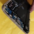 Pikkukuva 4 / 4: TD® Sopii Samsung S6 G920 -puhelimen kosketusnäytölle, LCD-näyttö koko LCD-kehyksellä kullassa.