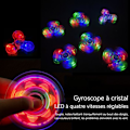 Pikkukuva 4 / 4: TD® Pysyttely Spinner - Kässpinneri Leluna - Tri-Spinnneri - Stressi- ja Ahdistusvähennyslelu - Kaksivärinen Musta ja Punainen
