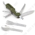 Miniatyrbillede 1 af 4: TD® Udendørs LED Service - Lys i Rustfrit Stål Camping Servis Gaffel Ske Kniv Sæt Åbner