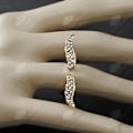 Miniatyrbillede 2 af 4: HTBE® Stil europæisk og amerikansk, modeshow, eksquisite diamantvinger, fuld ring, åben mode smykker, justerbar indeksring Gul M