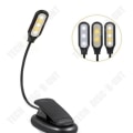 Pikkukuva 2 / 3: TD® Lukuvalo Kirja, 4 LED [Kylmä ja Lämmin Valo], 3 Kirkkausasetusta, Taipuva Varsi, Yövalo
