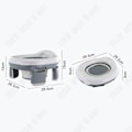 Miniatyrbillede 2 af 4: TD® Bassin de lit Toilette portative Toilette mobile d'urgence Toilette pliante pour børn
