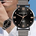 Miniatyrbild 2 av 4: Mode Fresh Business Trend Enkel Mesh Bälte Watch Herr Casual Watch Quartz Watch