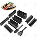 Pikkukuva 1 / 4: HTBE® DIY sushi-maker, meriruoho, monobloc muotintyöstötyökalu, musta muovimuotti, keittovälineet, gastronominen tuotanto