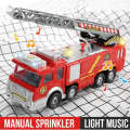 Miniatyrbillede 1 af 4: Brandbil Barn, Legetøjs Brandbil med Stige, Lyd, Lys og Vand Sprøjtefunktion til Over 3.