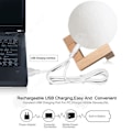 Miniatyrbillede 2 af 4: INN 16 Farver 3D Måne Lampe - berøringslampe til natbord 3D Måne LED Natlampe til soveværelse Gave til Jul