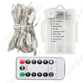 Miniatyrbillede 2 af 4: TD® Lyskæde LED - LED teltlys - Vandtæt LED paraply til udendørs brug - 104 LEDs - 8 tilstande - Med fjernbetjening - Kold hvid
