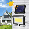 Miniatyrbillede 4 af 4: TD® 100 LED solcellelampe til udendørs havebelysning sikkerhed om natten vægdel solcellelampe
