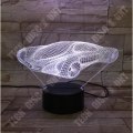Miniatyrbillede 2 af 4: TD® 3D Nattelys LED Illusions Racing Bil Model Natlampe LED 7 Farver Bordlampe