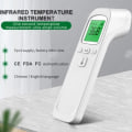 Miniatyrbillede 4 af 4: HTBE® Medicinsk frontal termometer Infrarød kontaktløs termometer Bærbart termometer til husholdningsapparater eksporteret