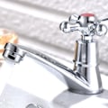 Miniatyrbilde 2 av 5: Hot 2025 1 Par servantkraner, kaldt og varmt vann krysshode spak servantkran for baderom - Q36/YY