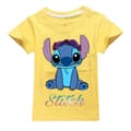 Lilo og Stitch gule kortermede T-skjorter for gutter og jenter yellow 110cm