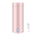 Mini vattenflaskor och termosar, portabla vattenkokare, portabla elektriska resekokare Pink