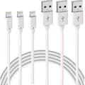 3 kpl 2 m iPhone-latauskaapeli, USB–Lightning-kaapeli, iPhone-kaapeli, yhteensopiva iPhone white-linglingin kanssa