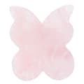 Portable Rose Quartz Gua Sha Board, Butterfly Shaped Gua Sha Massage Tool