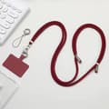 Telefonlina, telefonrem, elkabel, vinyl, vinröd wine red