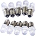 10 E10 12V LED-spotlightlampor med varmvitt ljus