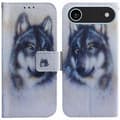 Kompatibel med iPhone 17 Air Plånboksfodral Mönstertryck Läder Telefonskal-lingling} Multicolor Wolf