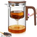Magnetisk tekanna i glas med vattenseparationsfunktion, presentförpackning, 27 oz/800 ml kapacitet.