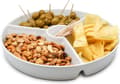 Snackstallrik, vit, 19,5 x 19,5 x 3,5 cm