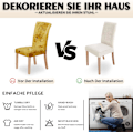 Miniatyrbild 4 av 5: Heta 2025 Stolsöverdrag 4-pack, Stretch Matbordsöverdrag Tvättad Modern