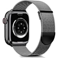 Miniatyrbilde 1 av 5: Hot 2025 Reim for Apple Watch-reimer 41 mm 40 mm 38 mm, Dobbel Magnetisk Justerbar Erstatningsreim for iWatch Series 9 8 SE 7 6 5 4 3 2 1, Svart Black