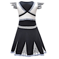 Miniatyrbild 4 av 10: Heta Halloween Cheerleading-uniformer 2025 för barn med gratis ärmskydd 150CM